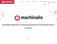 Tablet Screenshot of machinalis.com